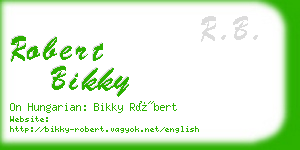 robert bikky business card